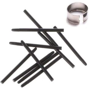 New Version 10 pcs Black Standard Pen Nibs fits for WACOM CTL-490, CTL-690, CTH-490, CTH-690 w/Removal Ring