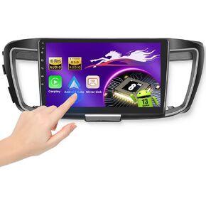 Wireless Carplay Car Stereo for Honda Accord 2.4L 2013-2015 with 10.1-Inch Touchscreen, [Qualcomm 8-core 4+64GB] Android 13 Car Radio Android Auto BT5.1/DSP/Hi-Res Audio/WiFi/SWC/GPS/OTA