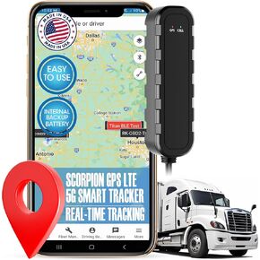 Lonestar Tracking Scorpionlte 5g GPS Tracker للمركبات - 2 سلك تسهيل التثبيت تحت لوحة القيادة - Asset Truck Car GPS Tracker مع مراقبة الموقع في الوقت الفعلي - خطة اشتراك منخفض التكلفة