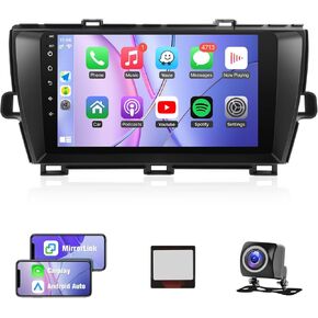 Naifay Android Car Stereo Radio for Toyota Prius (Fit-J.B.L Version) 2010 2011 2012 2013 2014 2015, 9inch IPS Touch Screen for Prius Car Stereo with Carplay Android Auto/Bluetooth/GPS/WiFi/MIC+Canbus