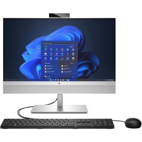 HP EliteOne 840 G9 23.8 AIO (2023) | 23.8" 1920x1080 FHD | Core i5-12500 - 256GB SSD Hard Drive - 16GB RAM | 6 cores @ 4.6 GHz Win 11 Pro Black (Renewed)