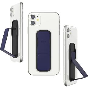 CLCKR Cell Phone Grip and Expanding Stand, Universal Phone Grip Holder for iPhone 15 Pro, Pro Max, Plus, 14 & 13 Models, Samsung Phones, Tablets and More, Navy Blue
