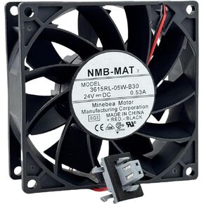 3615RL-05W-B30 Inverter Cooling Fan, DC24V 0.53A 92×92×38mm Cooling Fan 3615RL-05W-B30