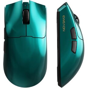 S9 Max Lightweight Wireless Gaming Mouse, Tri-Mode Wireless Mouse 2.4G/USB-C/BT, 8K Polling, 42K DPI, PAW3390 Optical Sensor, Kailh Switch, 500mAh, 5 Programmable Buttons for PC/Win/Mac-Green in Kuwait