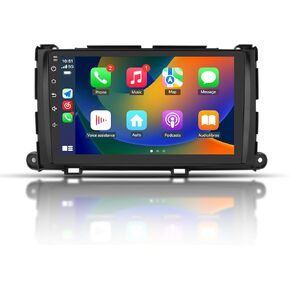 Android 13 Car Radio for Toyota Sienna 2011-2014, 9 Inch Touch Screen Stereo with Wireless CarPlay Android Auto/BT/GPS/FM/SWC Radio 2GB 32GB