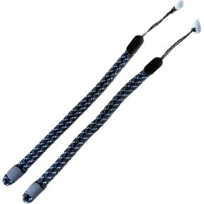 Improved Replacement Wrist Wraps for Oculus Quest 2 Gen Controller, Professional Wrist Lanyards with Resin White Stopper, Replacement Adjustable Hand Straps For Oculus Controller（BlueFlower）