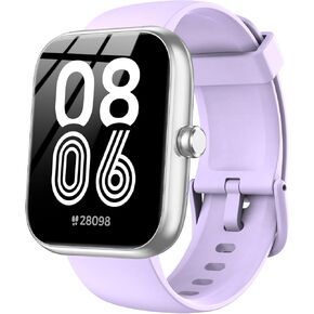 Smart Watch with Alexa Built-in, 1.83" HD Touchscreen, Bluetooth Calling, IP68 Waterproof Fitness Tracker, 120+ Sports Modes, 24/7 Heart Rate/Sleep Monitor for iPhone Android (Purple)
