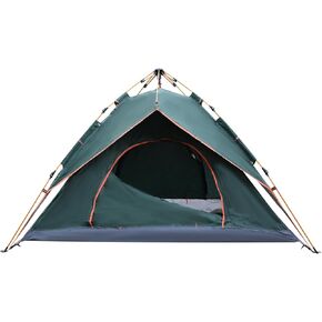 KINGROCK 1-4 Person Camping Tent, Instant Easy pop up Camping Tent,Automatic Waterproof Family Tents for Camping 4 Person, Easy Set Up Tents,Portable Windproof Dome Tent for Camping