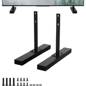 Metal TV Legs for Sharp TV Stand Base, Only for Sharp LC-52LE640U LC-60C6400U LC-60LE600U LC-60LE6300U LC-70LE600U LC-70SQ15U TV We Listed Model, with Screws Easy Installation