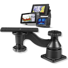 Fishfinder Mount with 6-inch Swing Arm Fit for Fish Finder & Chartplotters Compatible with echoMAP/GPSMAP/Apex/Helix/Solix/Elite/Hook and More, 360 Degree Rotation