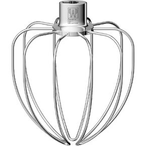 Heavy Duty Whisk Attachment for KitchenAid 5Plus-6QT Bowl-Lift Stand Mixers- Extra Thick Stainless Steel Wire Whip for Fast Whipping, Perfect for Large Batches, Dishwasher Safe