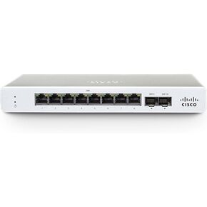 Meraki Cisco MS130-8P Cloud Managed Switch - 8X 1GbE + 2 SFP, PoE + (120 W), Compact