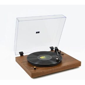 Record Player, Vintage Record Player – 2-Speed Turntable with Premium Sound, Retro Wood Grain Design, Bluetooth & RCA Output, High-Fidelity Vinyl Player for Audiophiles & Music Lovers, ATN3600L