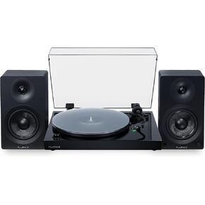 Fluance RT81+ Elite Hifi Vinyl Turntable (Walnut) و AI41 مكبرات الصوت التي تعمل بتكنولوجيا الكتب (White Walnut): صوت عالي الدقة ، مكبر للصوت المتكامل ، خرطوشة صوتية Technica in Kuwait