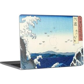 Skinit Decal Laptop Skin Compatible with MacBook Air 13in M4 (2025) - Officially Licensed View of The Naruto whirlpools at Awa by Hiroshige Design