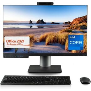 Envision 27" All-in-One Desktop PC (20-Core Intel i7-14700 (> i9-14900HX), 64GB RAM, 4TB NVME, WiFi 6, W11 Pro, Type-C, Web Cam, Card Reader, DVD-RW, FHD, KB/M - Business Computer with Accessories