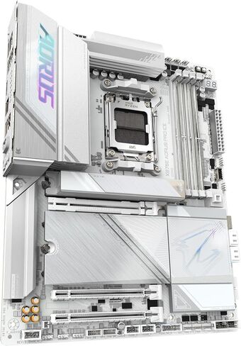 GIGABYTE X870E AORUS Elite WIFI7 AMD AM5 LGA 1718 Motherboard, ATX, DDR5, 4X M.2, PCIe 5.0, USB4, WIFI7, 2.5GbE LAN, EZ-Latch (Renewed) (Renewed) in Kuwait