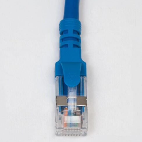 ICC CAT6A U/FTP UL Listed RJ45 Ethernet Patch Cord, Stranded, 500 MHz, Pure Bare Copper Wire, 26 AWG, LAN Network Patch Cable, Slimline Strain Relief, Red, 5 FT, 10-Pack in Saudi Arabia
