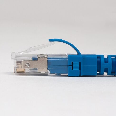 ICC CAT6A U/FTP UL Listed RJ45 Ethernet Patch Cord, Stranded, 500 MHz, Pure Bare Copper Wire, 26 AWG, LAN Network Patch Cable, Slimline Strain Relief, Red, 5 FT, 10-Pack in Saudi Arabia