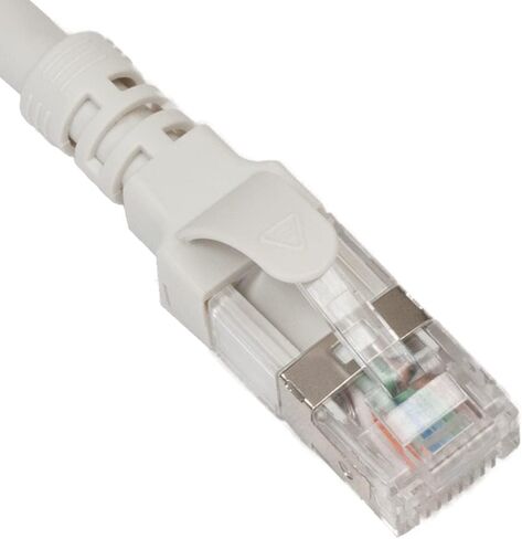 ICC CAT6A U/FTP UL Listed RJ45 Ethernet Patch Cord, Stranded, 500 MHz, Pure Bare Copper Wire, 26 AWG, LAN Network Patch Cable, Slimline Strain Relief, Red, 5 FT, 10-Pack in Saudi Arabia