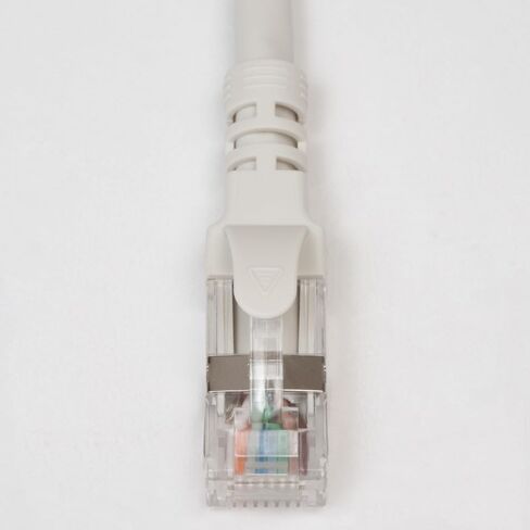 ICC CAT6A U/FTP UL Listed RJ45 Ethernet Patch Cord, Stranded, 500 MHz, Pure Bare Copper Wire, 26 AWG, LAN Network Patch Cable, Slimline Strain Relief, Red, 5 FT, 10-Pack in Saudi Arabia