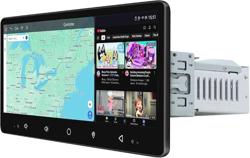 Joying 8.9" Single Din Touchscreen Radio Android 13 Head Unit with Carplay and Android Auto 8GB+128GB Detachable Car Stereo with Bluetooth, AM/FM, Subwoofer Output, GPS(JY-HTS01N8) in Saudi Arabia