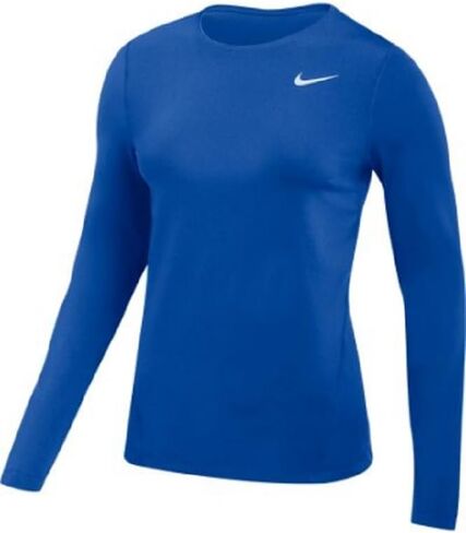 قميص Nike نسائي Pro All Over Dri-Fit بأكمام طويلة شبكي (الولايات المتحدة، ألفا، متوسط، عادي، عادي، أسود) in Saudi Arabia