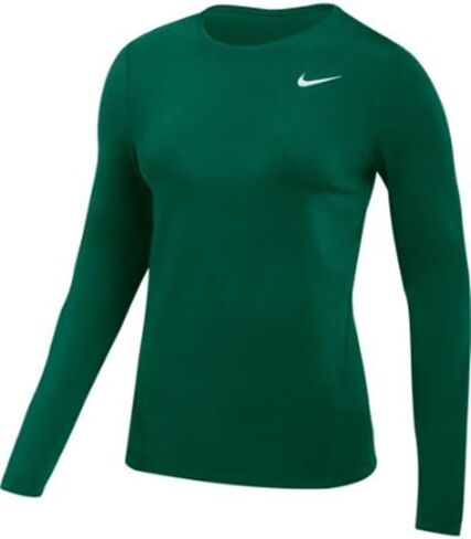 قميص Nike نسائي Pro All Over Dri-Fit بأكمام طويلة شبكي (الولايات المتحدة، ألفا، متوسط، عادي، عادي، أسود) in Saudi Arabia