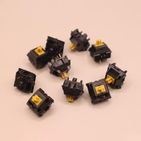 Gazzew Boba Black U4 / U4T Switch ، 5pin silent / thocky thocky switches for mechanical gaming keyboard (color: u4t 62g ، size: 70pcs) in Kuwait