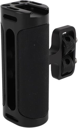 aqxreight Camera Side Handle Aluminum Alloy Silicone Up and Down Handle Grip with 4 Screw Cold Shoe Mount for Photography Dark Green The Camera Gr Side HandleCamera Handl (Black) in Saudi Arabia