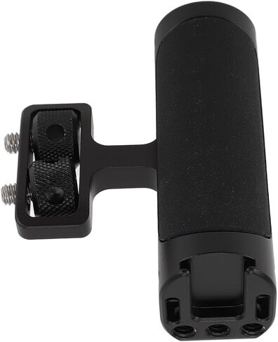 aqxreight Camera Side Handle Aluminum Alloy Silicone Up and Down Handle Grip with 4 Screw Cold Shoe Mount for Photography Dark Green The Camera Gr Side HandleCamera Handl (Black) in Saudi Arabia
