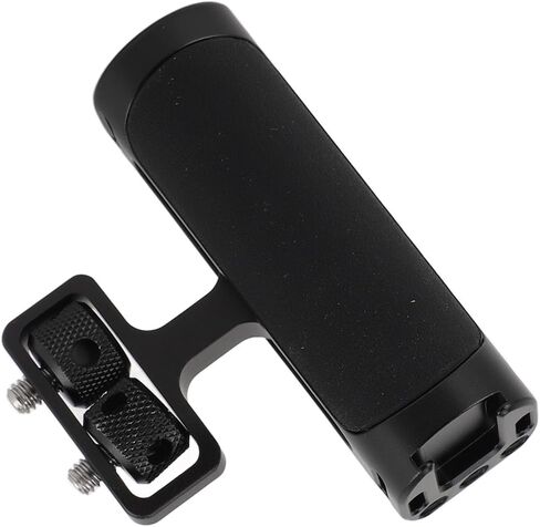 aqxreight Camera Side Handle Aluminum Alloy Silicone Up and Down Handle Grip with 4 Screw Cold Shoe Mount for Photography Dark Green The Camera Gr Side HandleCamera Handl (Black) in Saudi Arabia