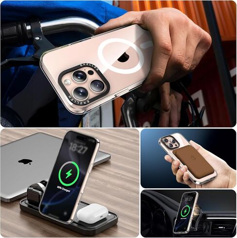 تتضمن حالة iPhone 16 Pro Max ، المتوافقة مع جميع ملحقات Magsafe ، حماة شاشة 2x 9H ، وغطاء الهاتف المحسّن 4x حماية السيليكون لـ 16 Pro Max 6.9 "، Black in Saudi Arabia