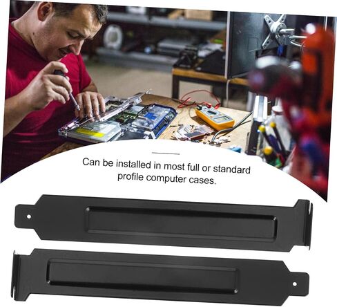 20Pcs Black Stainless Steel Pci Slot Covers, Desktop Pc Case Blanking Plates for Dust Prevention and Ventilation in Saudi Arabia