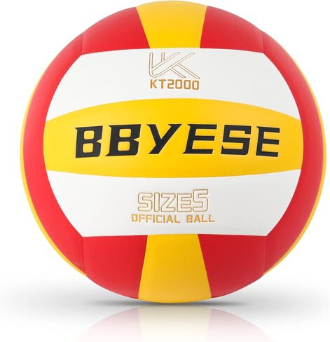 Volleyball Official Size 5 Waterproof Soft Sand Volley Balls for Beginners Adults Men Women Indoor Outdoor Pool Beach Gym Game Training Competition Play Gift in Saudi Arabia