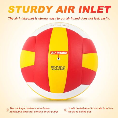 Volleyball Official Size 5 Waterproof Soft Sand Volley Balls for Beginners Adults Men Women Indoor Outdoor Pool Beach Gym Game Training Competition Play Gift in Saudi Arabia