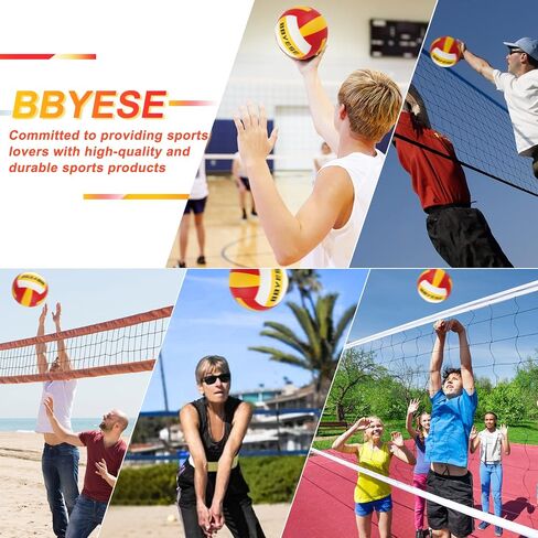 Volleyball Official Size 5 Waterproof Soft Sand Volley Balls for Beginners Adults Men Women Indoor Outdoor Pool Beach Gym Game Training Competition Play Gift in Saudi Arabia