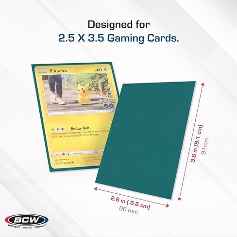 BCW Deck Guard - Double Matte Grey Card Sleeves | Acid-Free, Archival-Safe, No PVC | Anti-Glare Matte Finish | Fits Standard 2½" x 3½" Game Cards | Durable Deck Protector Sleeves | 50 Ct in Saudi Arabia