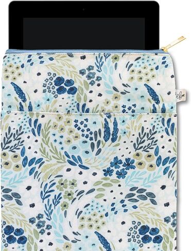 Elyse Breanne Design, 9-11 inch Tablet Sleeve, Protective Bag, Carrying Case, Top Zipper Closure, Front Pocket, Rainbow Garden in Saudi Arabia