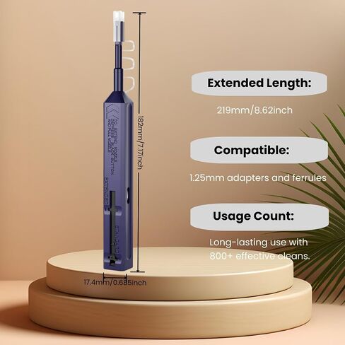 LC Fiber Cleaner Pen.800+ Single Click Fiber Cleaner,1.25mm LCUPC Optical Connector Cleaner & Endface Cleaning Pen in Saudi Arabia