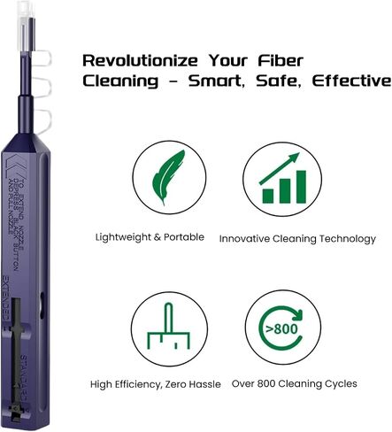 LC Fiber Cleaner Pen.800+ Single Click Fiber Cleaner,1.25mm LCUPC Optical Connector Cleaner & Endface Cleaning Pen in Saudi Arabia