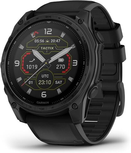 Garmin Tactix 8 51mm Solar Displasing Elite Premium GPS Smartwatch ، تشمل Ballistip Ballists Elite Solver ، مصباح يدوي مدمج ، وحزمة عمر البطارية 48 يومًا وأكثر من ذلك in Kuwait