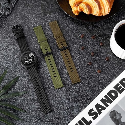 النايلون الوعرة لـ Garmin Instinct 2/2S/2x/3 Watch Band 45mm 40mm 50mm ، حزام معصم قابل للتنفس ل Garmin Garmin Standard/Solar/Tactical/Tide/Esports/Solar Tactical Band in Kuwait