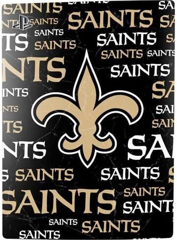 Skinit Decal Gaming Skin Compatible with PS5 Bundle - Officially Licensed NFL New Orleans Saints Double Vision Design in Saudi Arabia