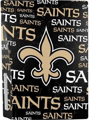 Skinit Decal Gaming Skin Compatible with PS5 Bundle - Officially Licensed NFL New Orleans Saints Double Vision Design in Saudi Arabia