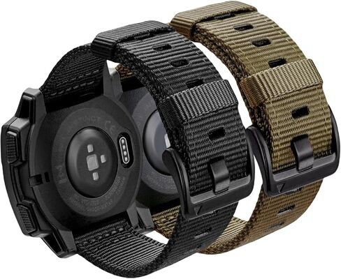 النايلون الوعرة لـ Garmin Instinct 2/2S/2x/3 Watch Band 45mm 40mm 50mm ، حزام معصم قابل للتنفس ل Garmin Garmin Standard/Solar/Tactical/Tide/Esports/Solar Tactical Band in Kuwait