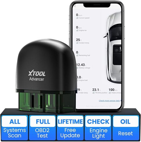 XTOOL AD20 Pro OBD2 Scanner for iPhone & Android: 2024 Newest Wireless OBD2 Diagnostic Scan Tool for All Cars with Full System Diagnostics, Oil Reset, Check Engine Car Code Reader, Performance Test in Saudi Arabia