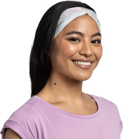 BUFF CoolNet UV Ellipse Headband, UPF 50 Sun Protection, Breathable, Cooling Hair Wrap, Versatile, Quick Dry Bandana, Wae Purple, Adult Size in Kuwait