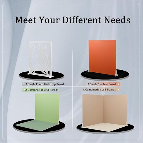 4PCS Universal T-Stand for 5MM Backdrop Board, Adjustable Bracket for Photography Background, MDAOCRY in Kuwait