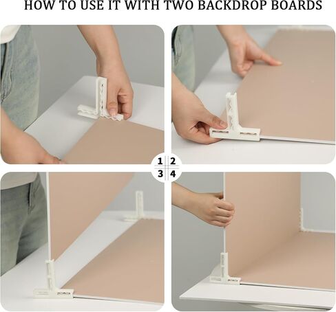 4PCS Universal T-Stand for 5MM Backdrop Board, Adjustable Bracket for Photography Background, MDAOCRY in Kuwait